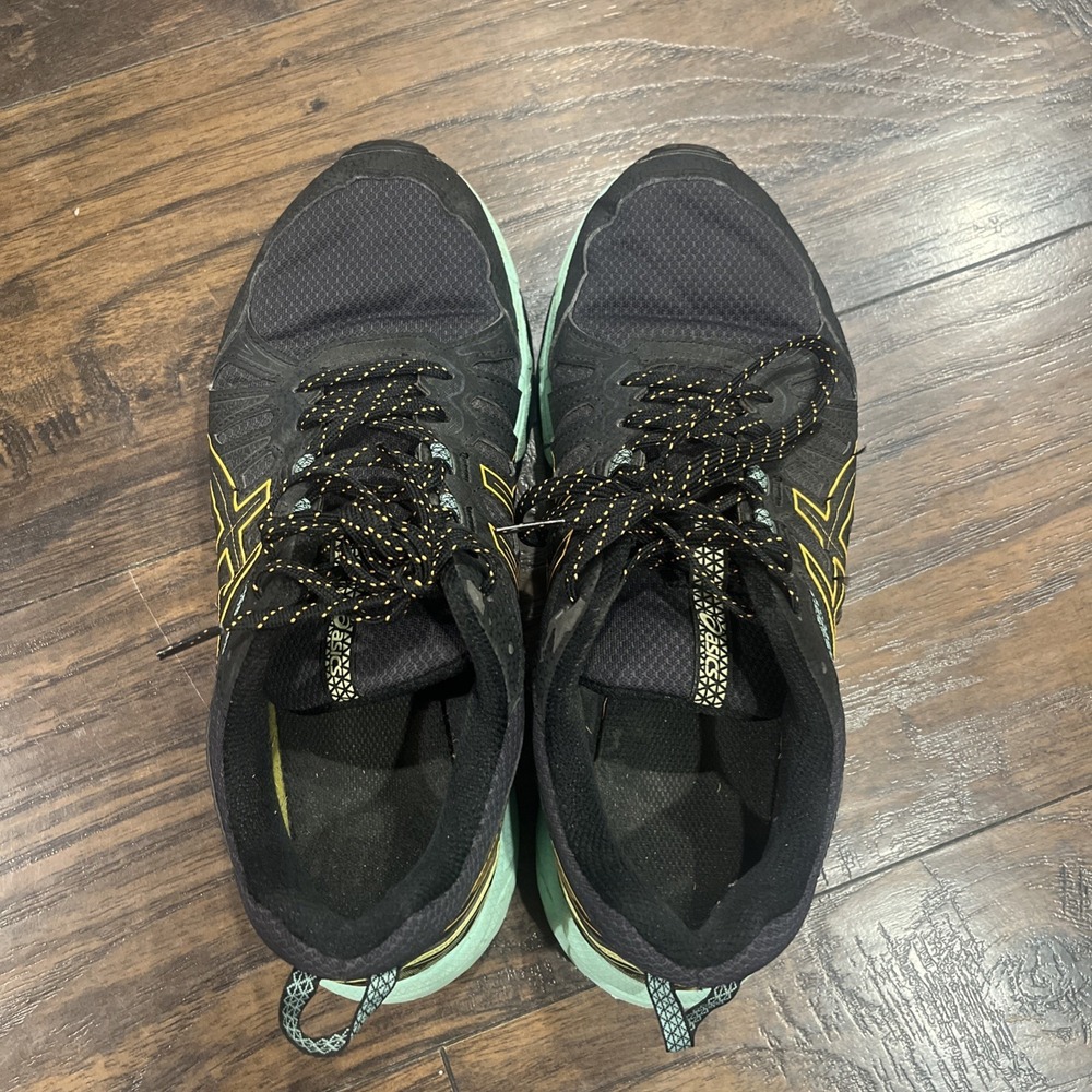 ASICS Gel Venture 7 Womens Running Hiking Shoes Black Orange Mint Women's US 10 - Picture 7 of 9